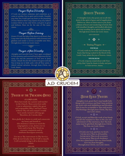 Ad Crucem - Sacristy and Altar Guild Prayer Set