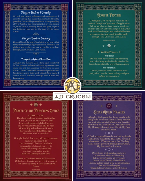 Ad Crucem - Sacristy and Altar Guild Prayer Set