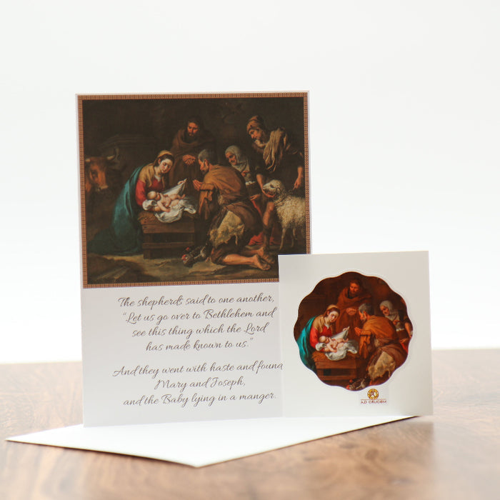 Ad Crucem Christmas Card Adoration of the Shepherds