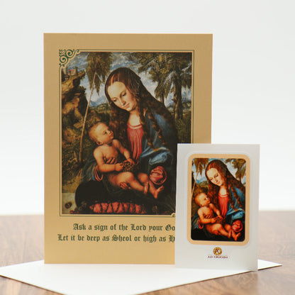 Ad Crucem Christmas Card Madonna and Child