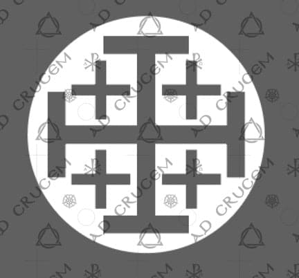 11. Jerusalem Cross - White