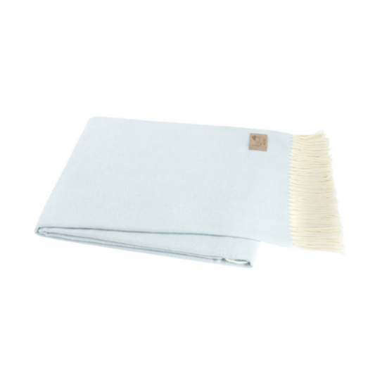 Baby Blue Herringbone Throw