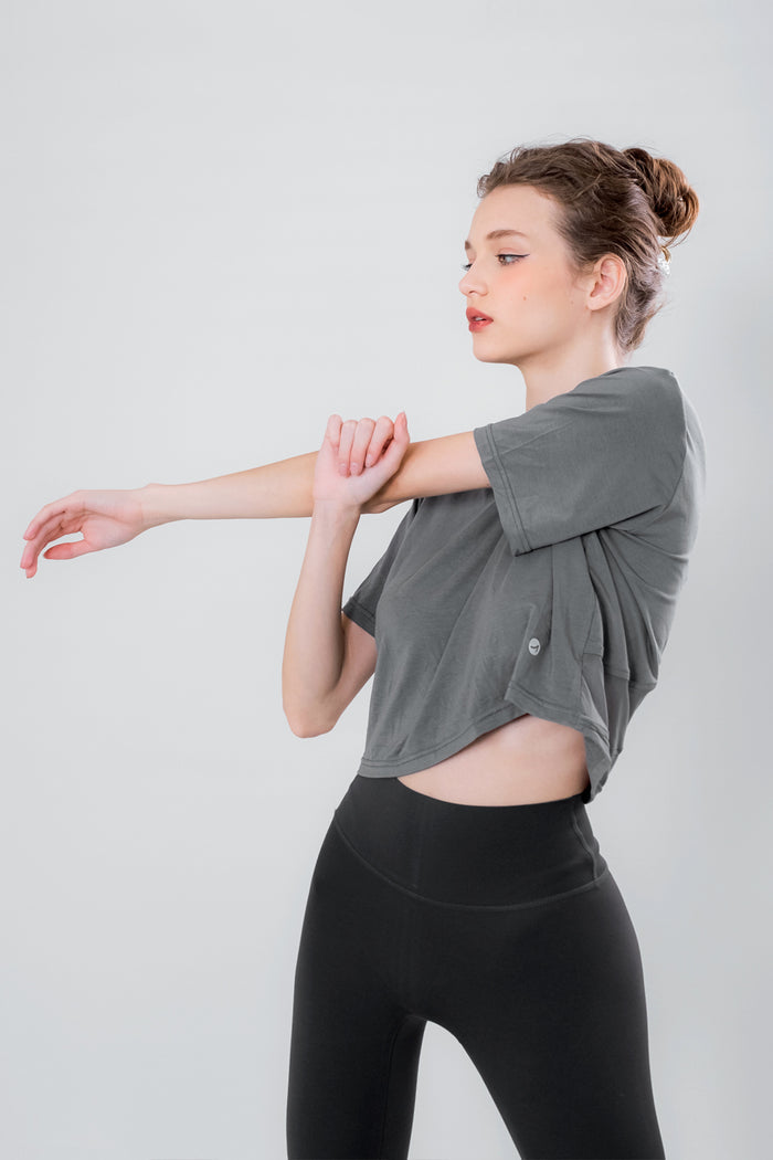 Back Mesh Crop Yoga Top for Women – Ready Stock