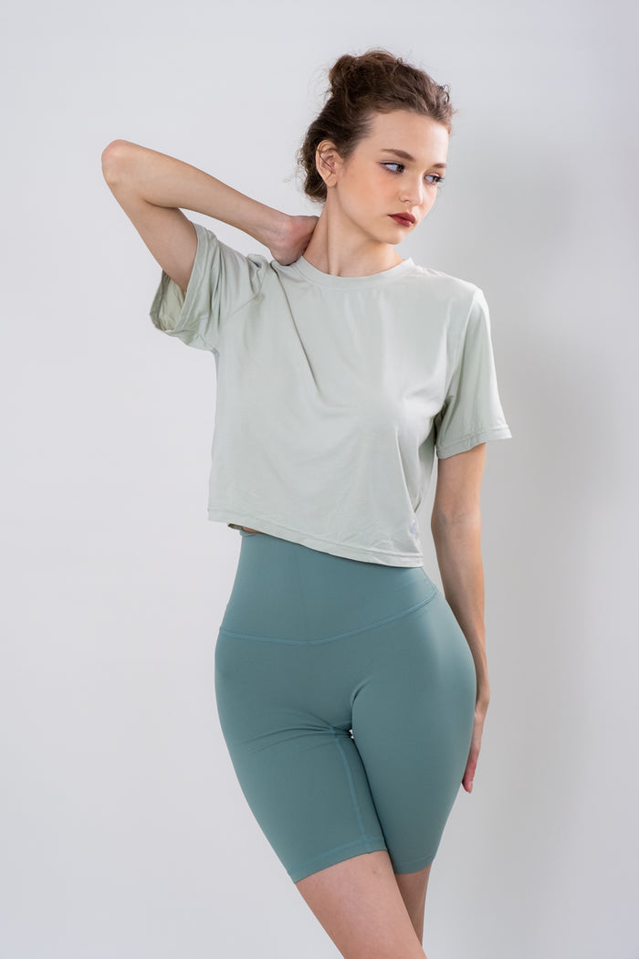 Back Mesh Crop Yoga Top for Women – Ready Stock