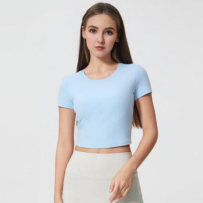 Back Pleated Sports T Shirt
