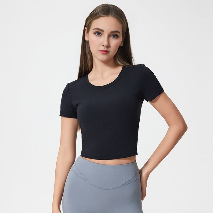 Back Pleated Sports T Shirt