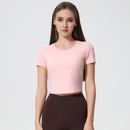 Back Pleated Sports T Shirt