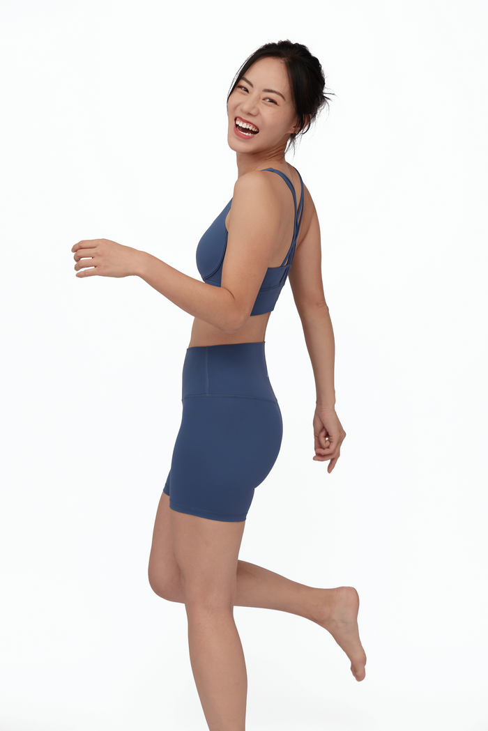 BackV High-Rise Biker Short – Seamless High Waisted Biker Shorts Women