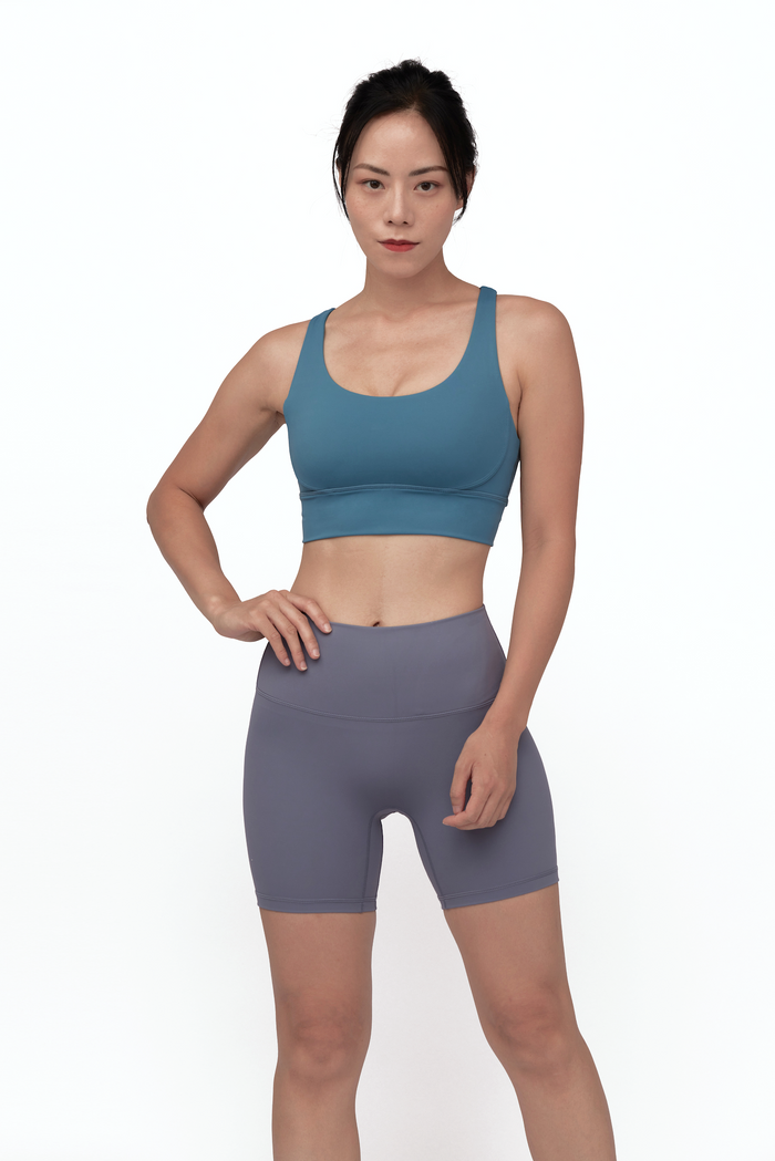 BackV High-Rise Biker Short – Seamless High Waisted Biker Shorts Women