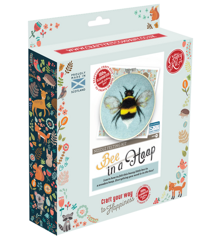 Bee in a Hoop Needle Felting Craft Kit