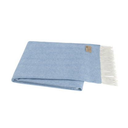 Blue Denim Herringbone Throw