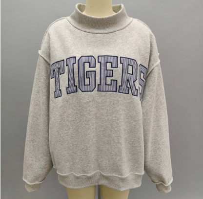 Bucket List Women's Tigers Mock Neck Sweatshirt