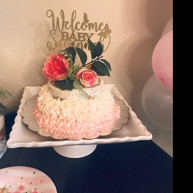 Butterflies Welcome Baby Cake Topper - XOXOKristen