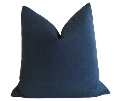 Caramel Sunbrella Outdoor Pillow cover / Sunbrella Solids - Annabel Bleu