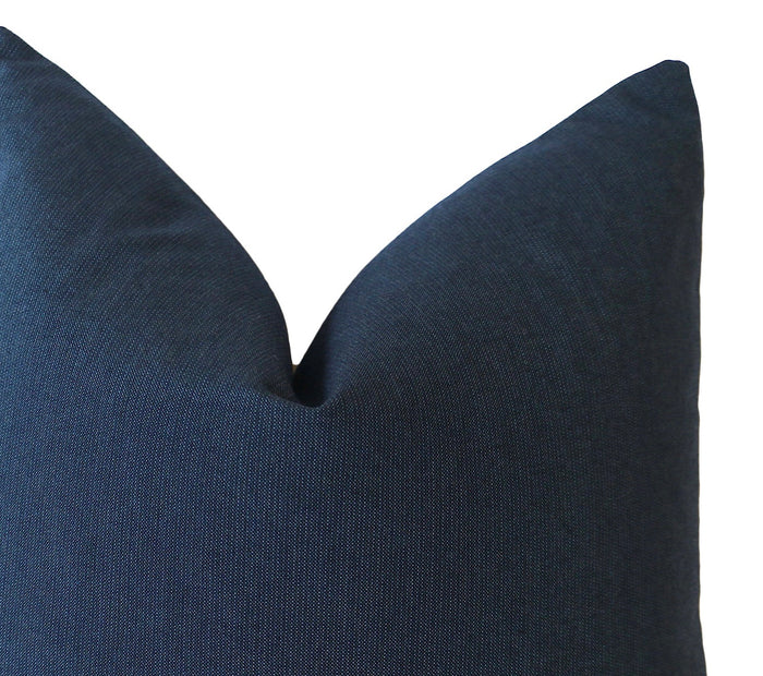 Caramel Sunbrella Outdoor Pillow cover / Sunbrella Solids - Annabel Bleu