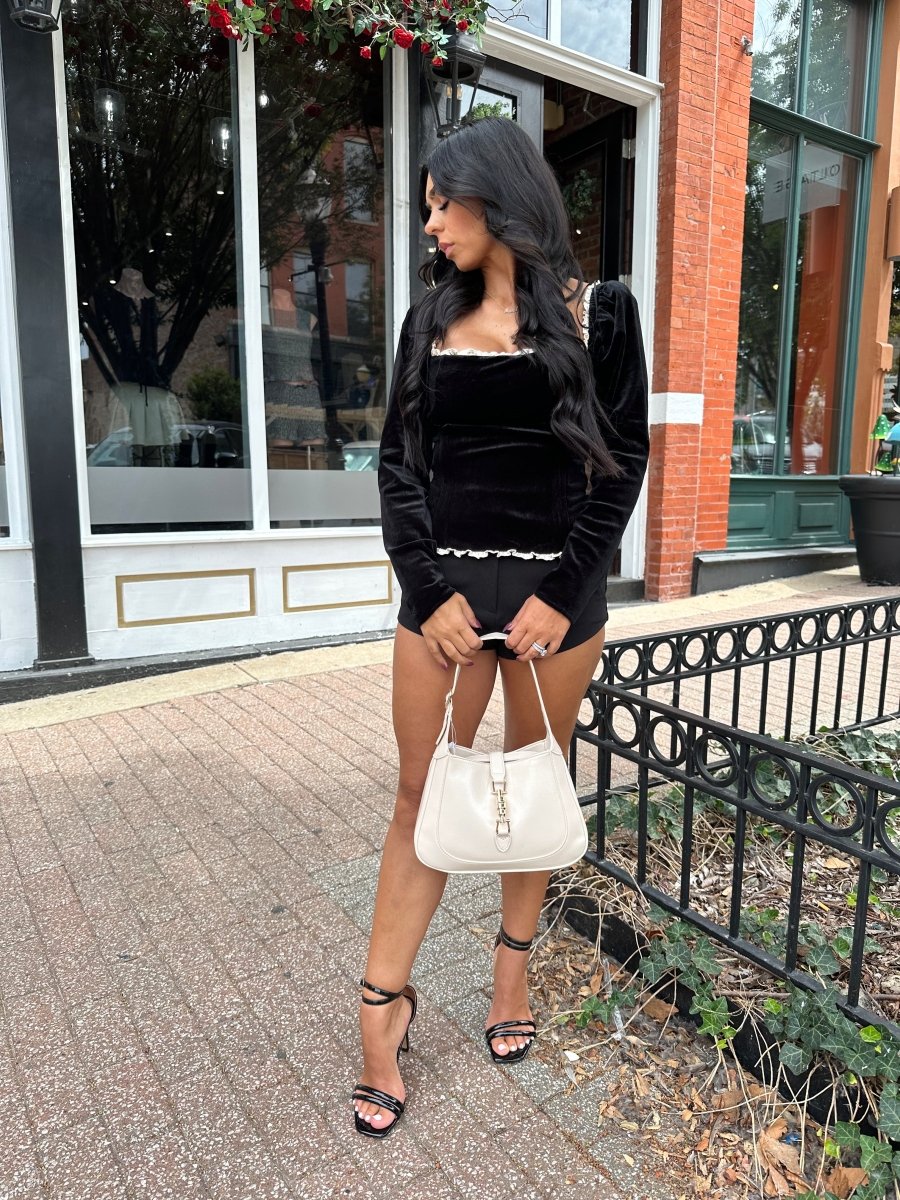 Celeste Velvet Corset Top