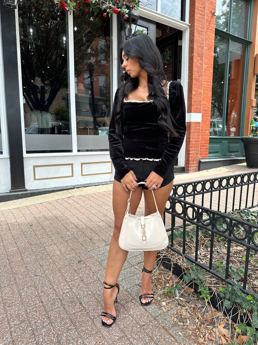 Celeste Velvet Corset Top