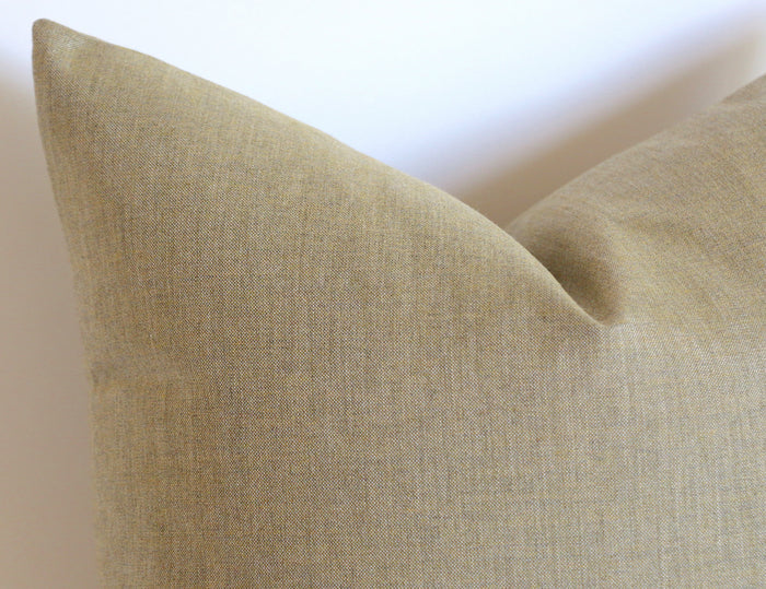 Charcoal Sunbrella Outdoor Pillow cover / Sunbrella Solids - Annabel Bleu