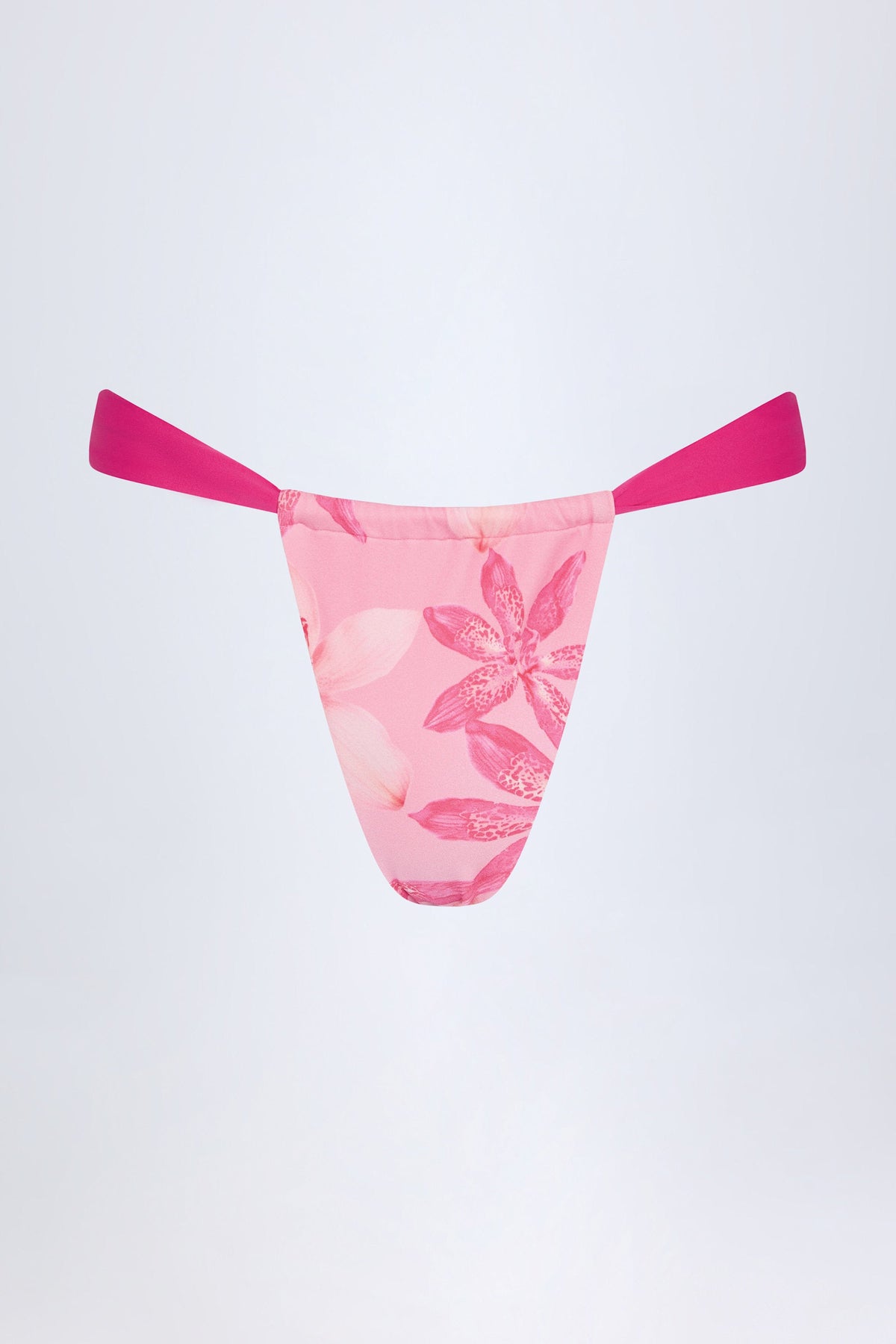 Cheeky Bikini Bottoms in Pink Orchid Print