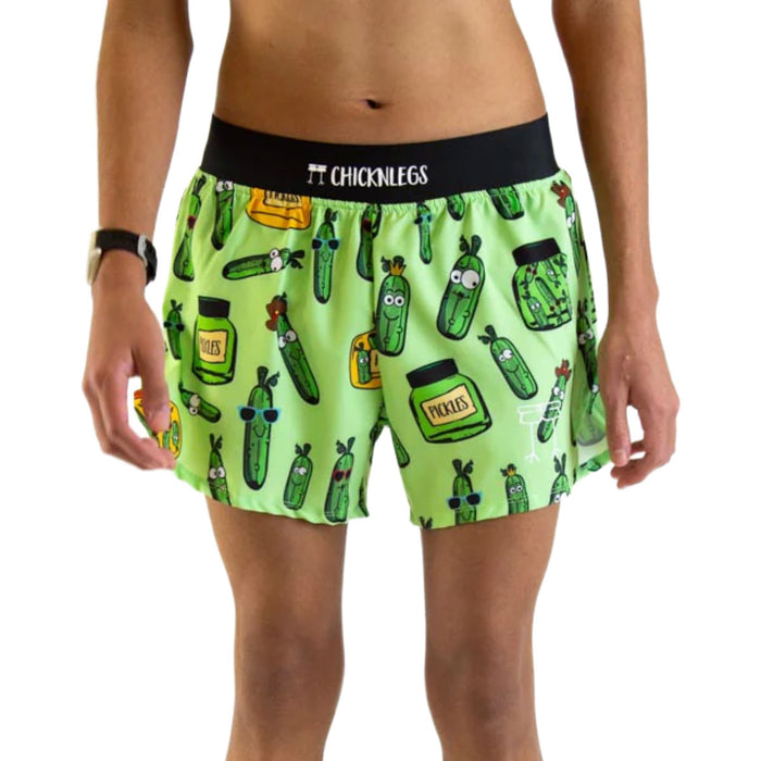ChicknLegs Men's Pickles Half Split Shorts 4"