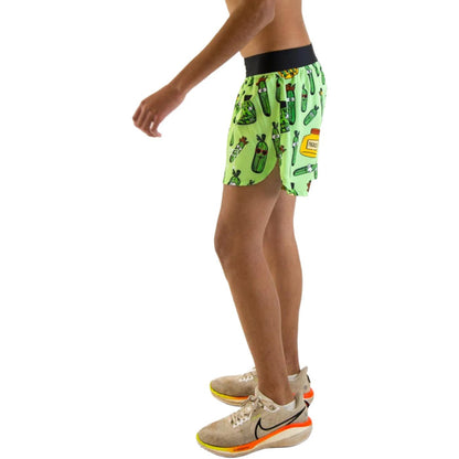 ChicknLegs Men's Pickles Half Split Shorts 4"