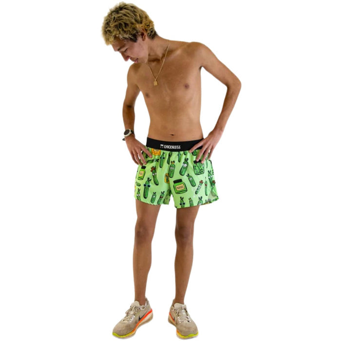 ChicknLegs Men's Pickles Half Split Shorts 4"