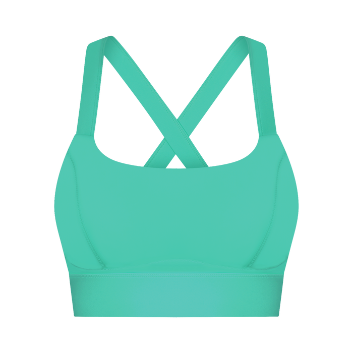 Cross-Button Sports Bra for Women