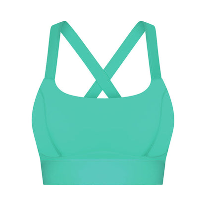 Cross-Button Sports Bra for Women