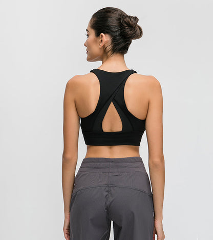 Cross Shoulder Sports Bra for Women