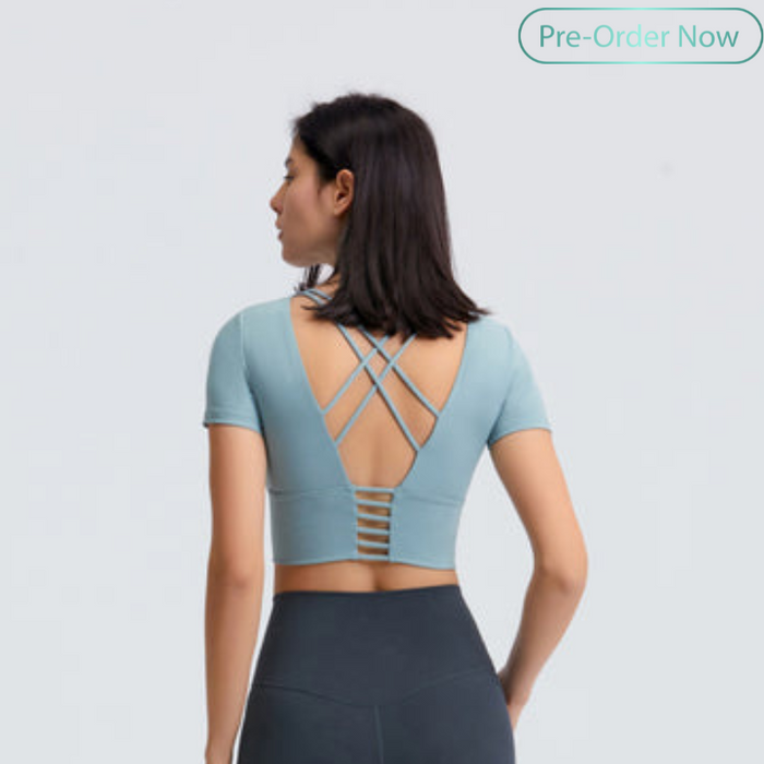 Cross Tied Sports Bra for Women