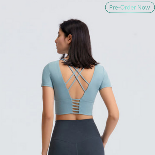 Cross Tied Sports Bra for Women
