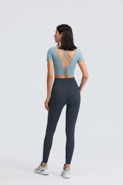 Cross Tied Sports Bra for Women
