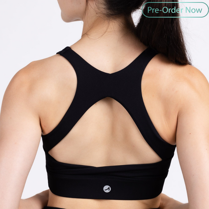 Cut Out Racer Back Sports Bra for Women – Medium Support