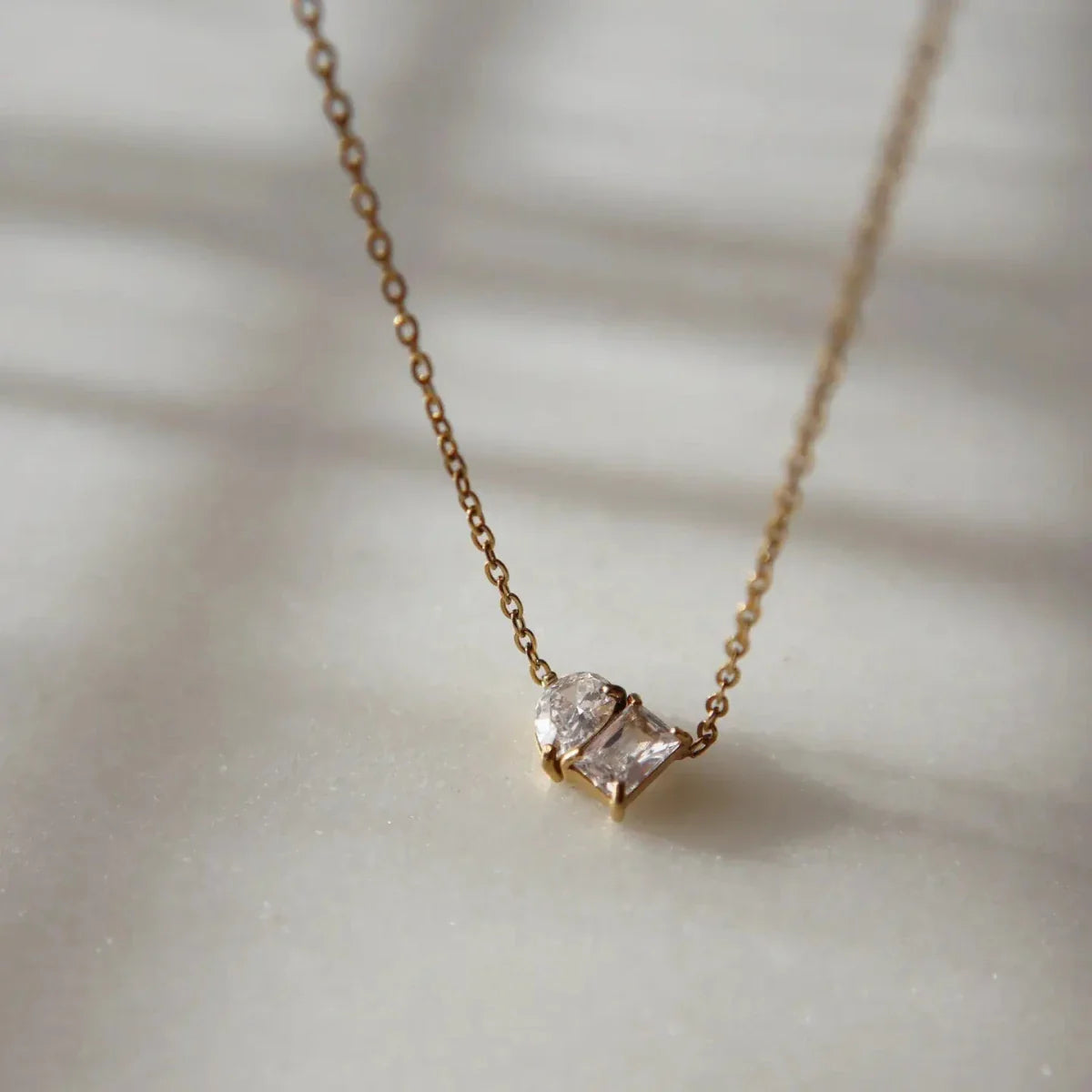 Dainty Toi Et Moi Necklace