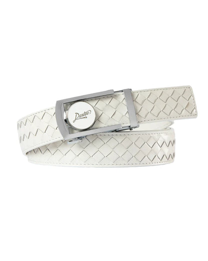 Dartee White Braid Golf Belt