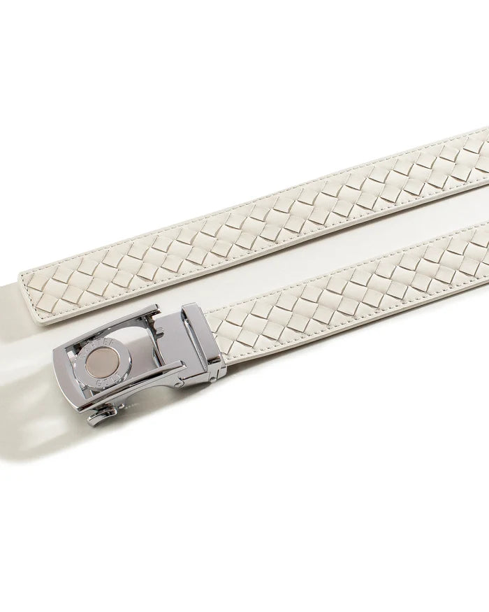 Dartee White Braid Golf Belt