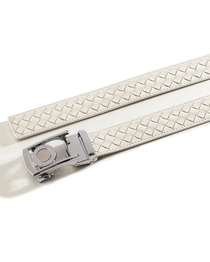 Dartee White Braid Golf Belt