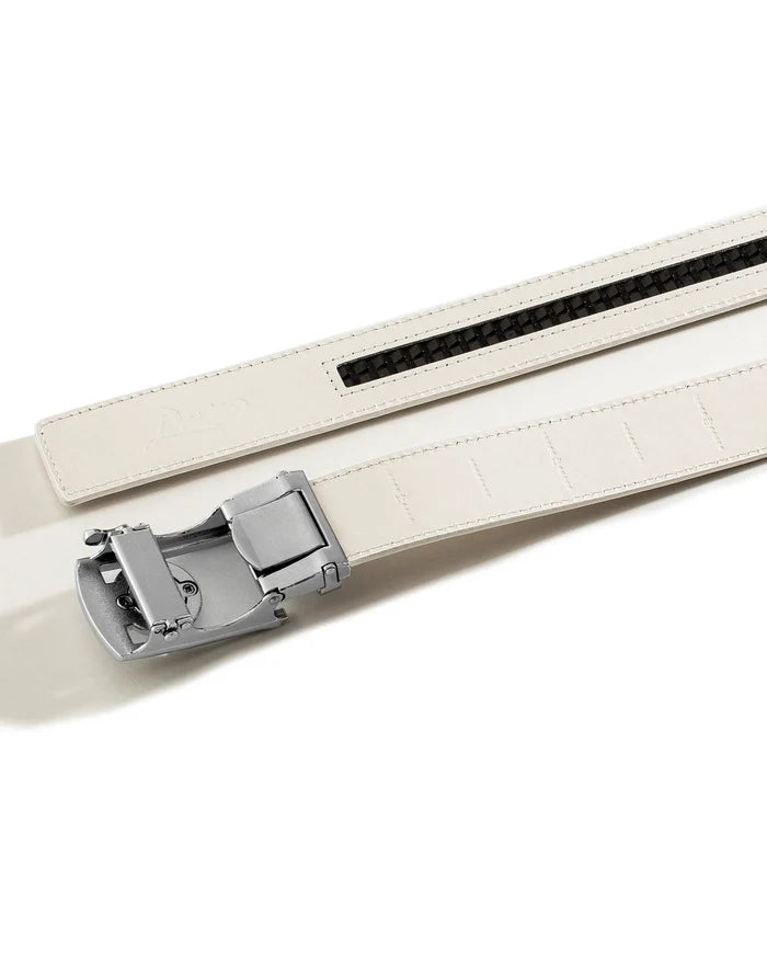 Dartee White Braid Golf Belt