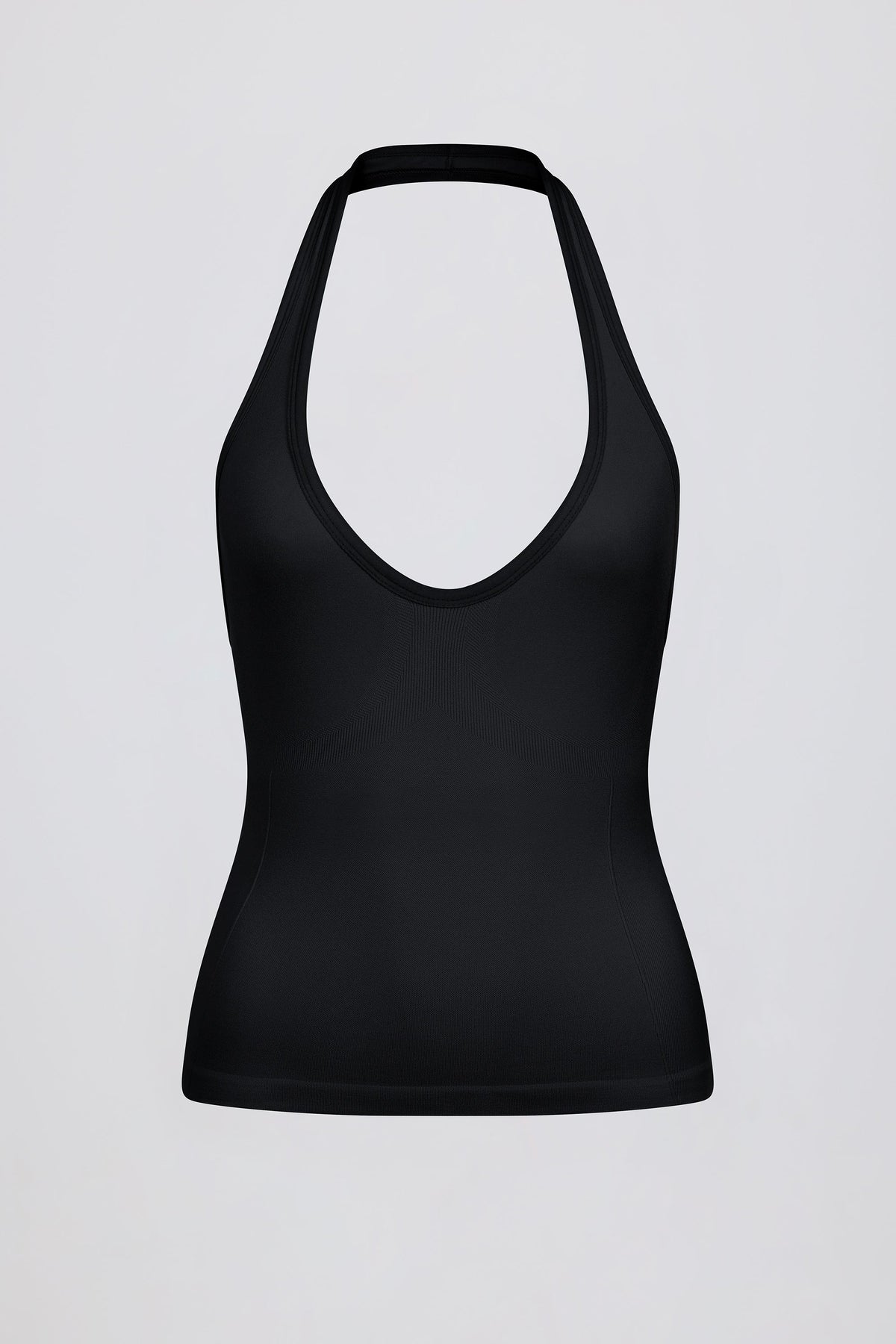 Define Luxe Halterneck Tank Top in Black