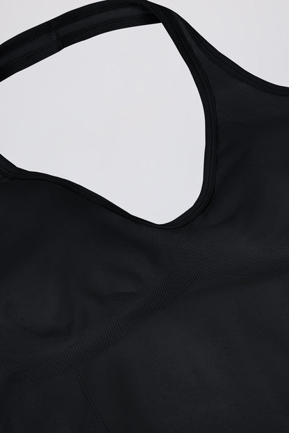 Define Luxe Halterneck Tank Top in Black