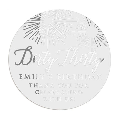 Dirty Thirty Birthday Stickers - XOXOKristen