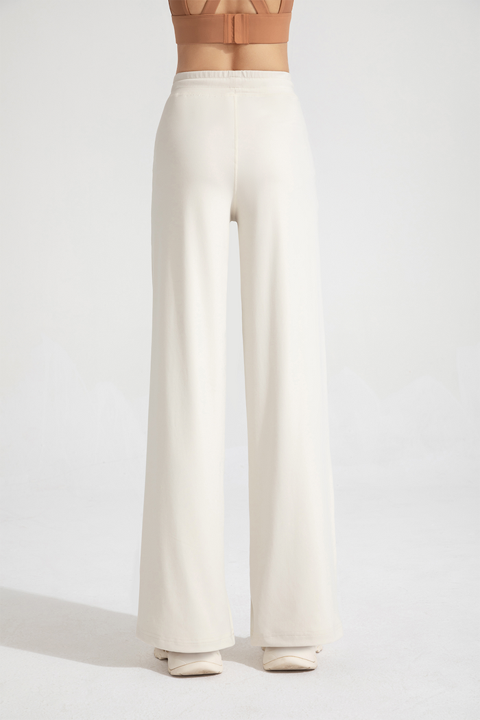 Drawstring Flare Yoga Pants with Pocket for Women