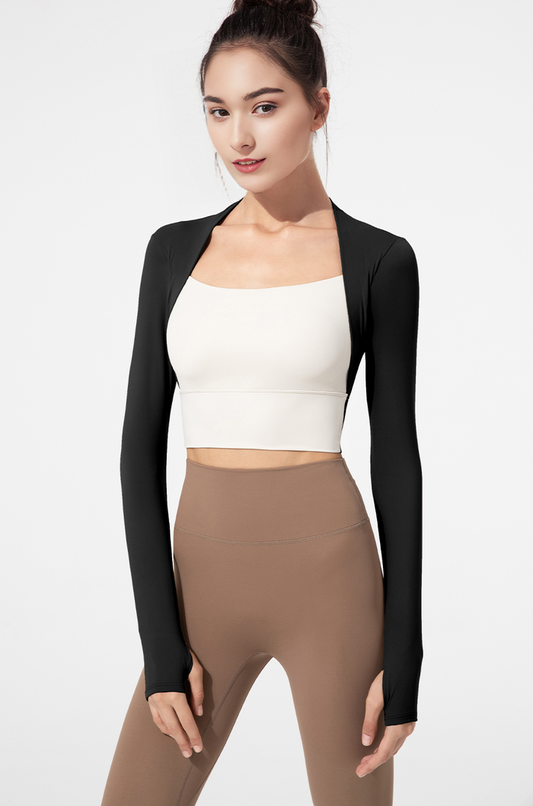 Dual Colour Long Sleeve Sportswear Shirt for Women