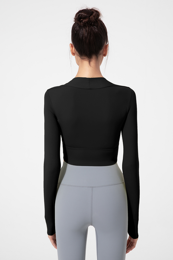 Dual Colour Long Sleeve Sportswear Shirt for Women
