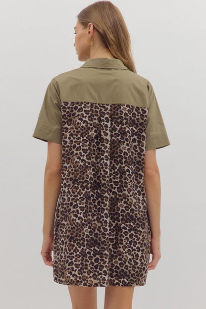 Hayes Leopard Mini Dress