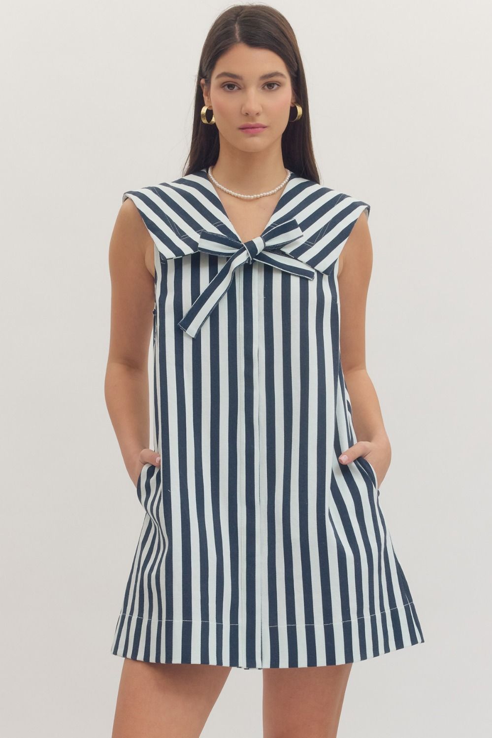 Mallory Sailor Collar Mini Dress