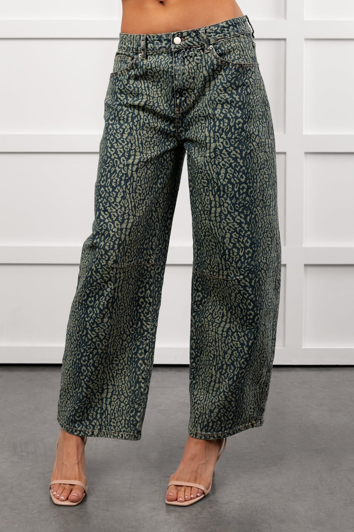 Boden Leopard Wide Leg ANWND Jeans (Denim)