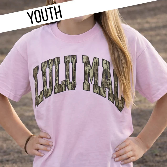 Girl's Lulu Mac Short Sleeve Mossy Oak Tee