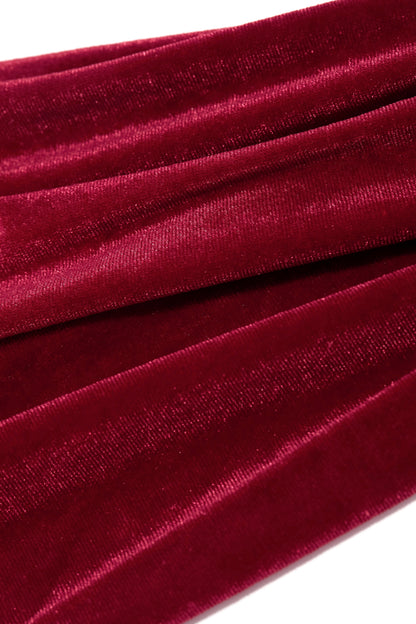 So Tempting Faux Velvet Gloves - White