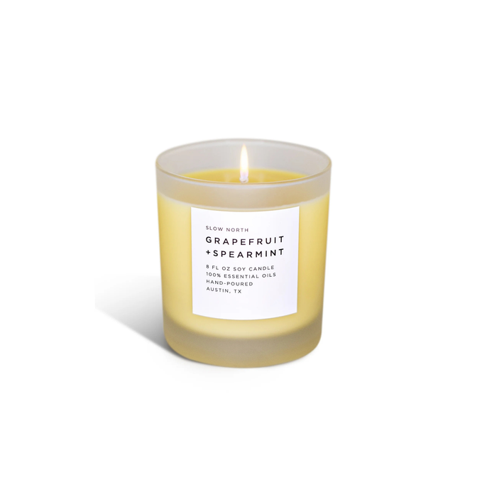 Grapefruit + Spearmint Candle - 8 oz.